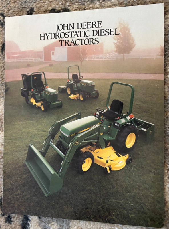 John Deere 655 755 855 Tractor For 1986 Brochure AMIL26