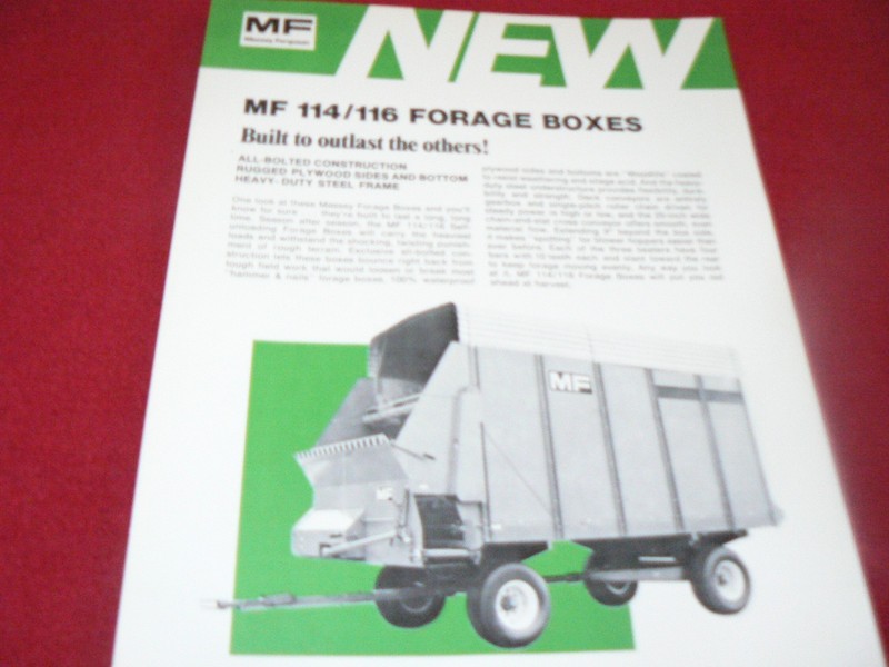 Massey Ferguson 5 6 65 7 8 Wagons Dealer’s Brochure 414AG/8-75/6-5