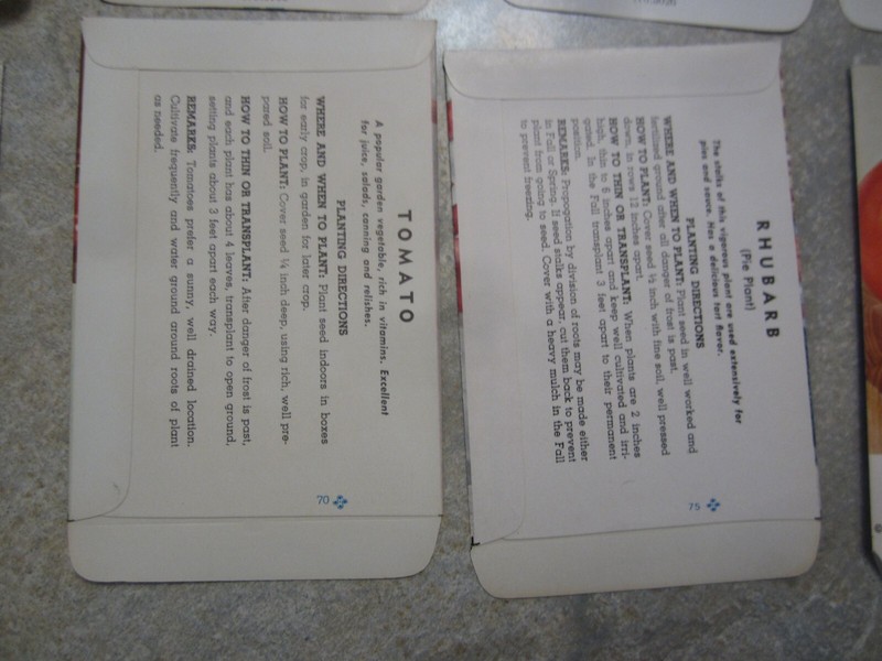 Lot of 15 Old Vintage 1970's - Vegetable - SEED PACKETS - PHOTO STYLE - Empty gallery