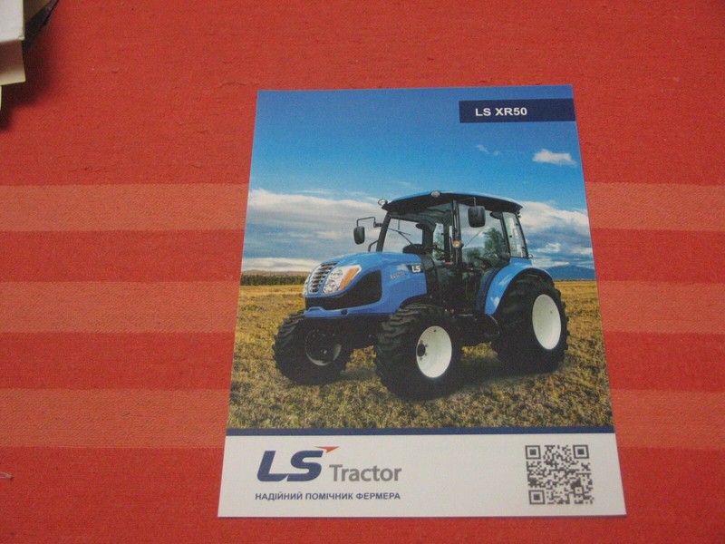 LS XR50 Korea tractor leaflet brochure Ukraine market 2019