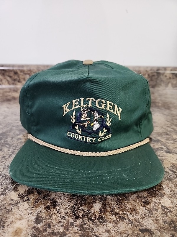Vtg Keltgen Country Club Seeds Snapback Trucker Hat Rope Deer Duck Pheasant
