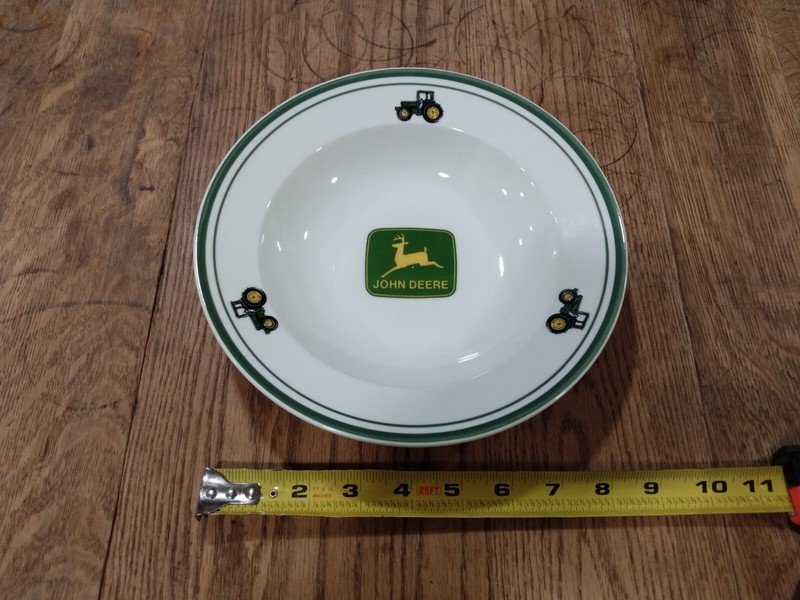 John Deere vintage Gibson Soup Salad Cereal Pasta Bowls 9" Diameter gallery