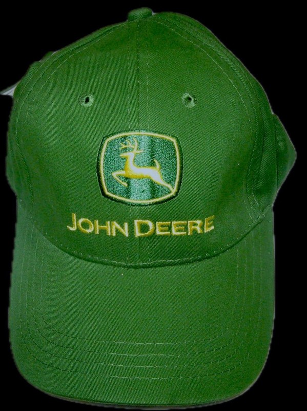 NEW WITH TAG John Deere Strapback Hat With Dual Deere Embroidery