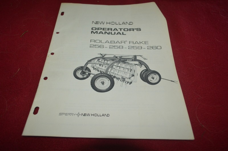 New Holland 256 258 259 260 Operator’s Manual TBPA