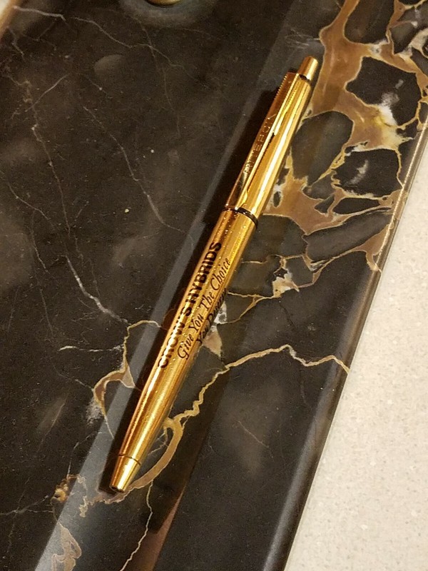Vintage CROW’S Crows HYBRIDS Seed CORN Advertising RITEPOINT PEN Gold L-1