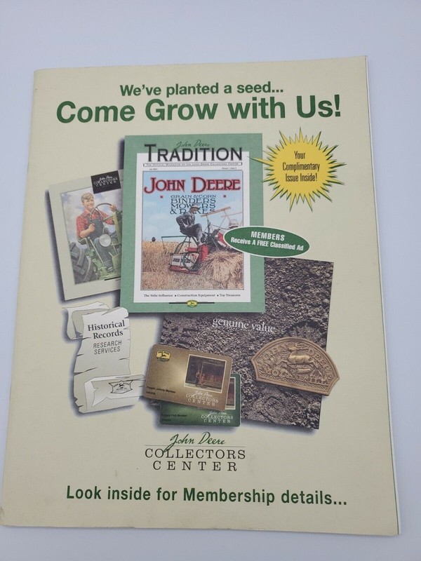JOHN DEERE TRADITION Magazine Volume 1 Issue 4 August 2001 Collectors gallery