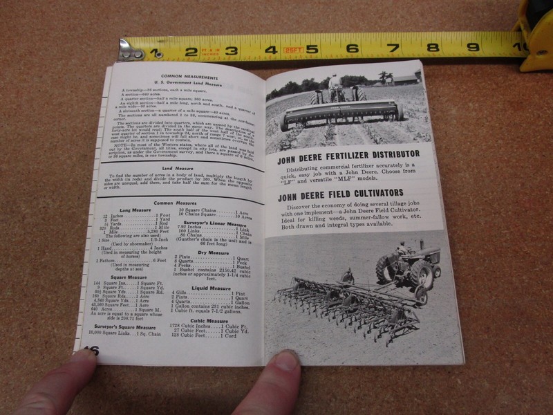 1961 John Deere FARMERS POCKET LEDGER 96th Edition ORIGINAL Webster SD Day Co Im gallery