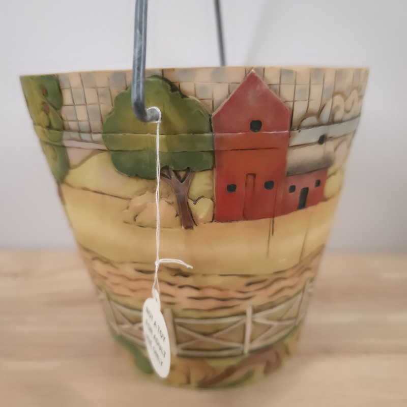 Jim Shore Traditions John Deere Bucket In Original Box gallery