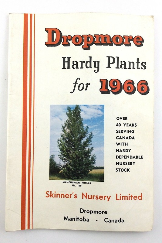 Dropmore Hardy Plants 1966 Skinner Nursery Manitoba Canada Plant Catalog N220