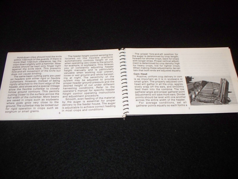 1982 John Deere Combine Harvesting Guide Booklet gallery