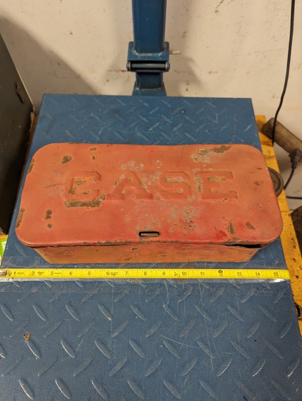 Case IH Tractor Orange Toolbox 12X5″ Tool Box #1J