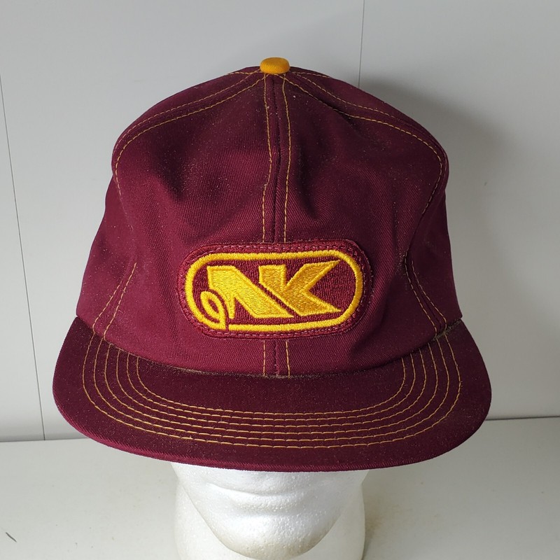 VTG NK Northrup King Seeds Soybeans Logo Patch Snapback Hat Farming Cap Foam USA