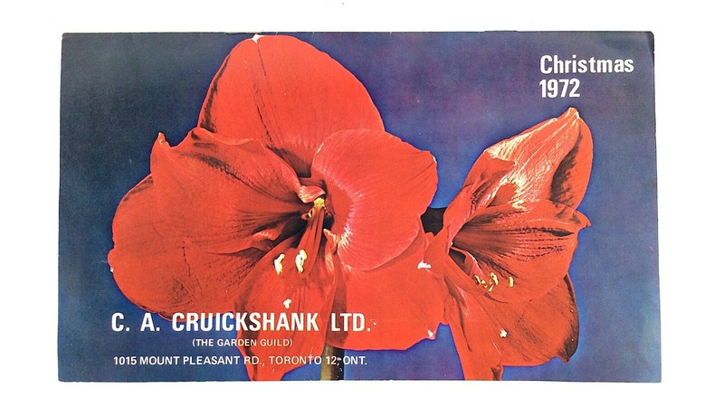 Christmas 1972 CA Cruickshank Garden Guild Plant Guide Booklet L318
