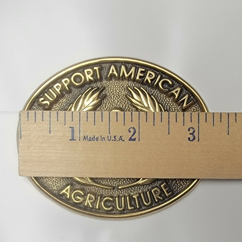 Support American Agriculture Vintage Bronze Plaque Medallion gallery
