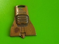 WF-078 VINTAGE TIMKEN ROCK BITS BRONZE WATCH FOB KEY FOB