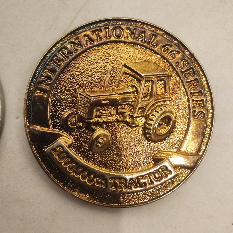 3pc Vintage Tractor Collector Medals Farmall Toy Farmer McCormick International gallery