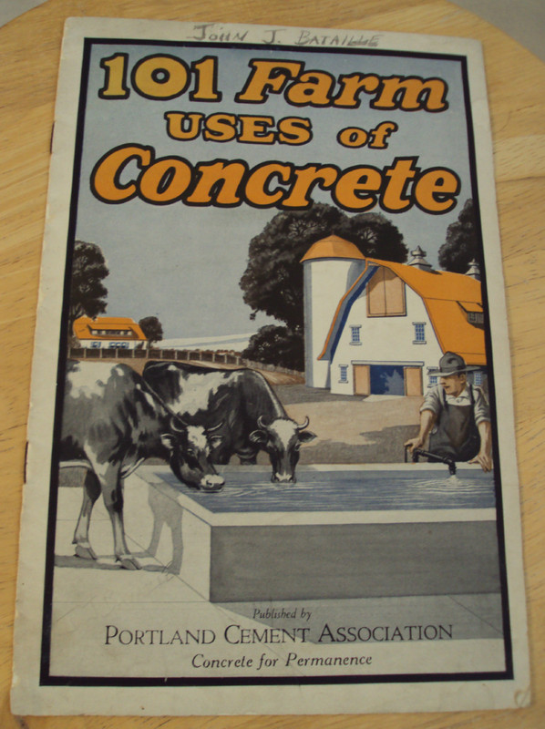 VTG 1927 ADVERTISING Booklet~”101 FARM Uses of CONCRETE”~Portland Cement~