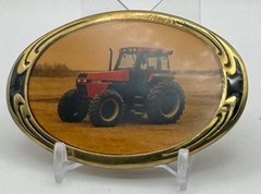 Case IH International Harvester Photo KAP Belt Buckle 1986 Solid Brass