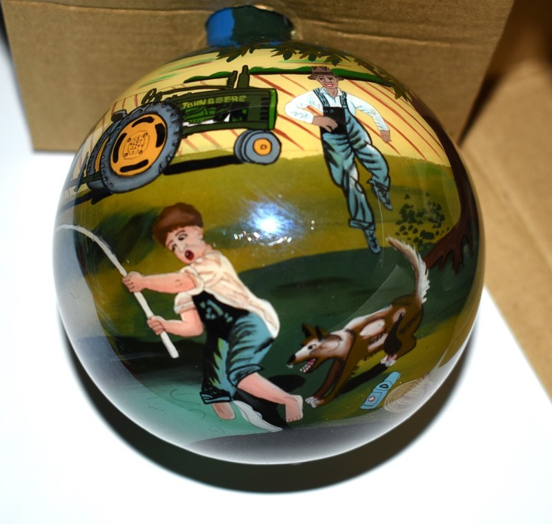 John Deere “Turtle Trouble” Hand-Painted Ornament – Walter Haskell – 4th in Seri
