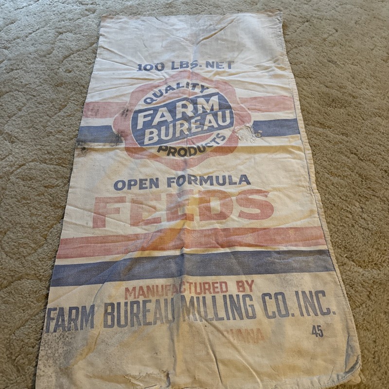 Farm Bureau Feeds Feed Sack Bag Farm Bureau Milling Co Inc