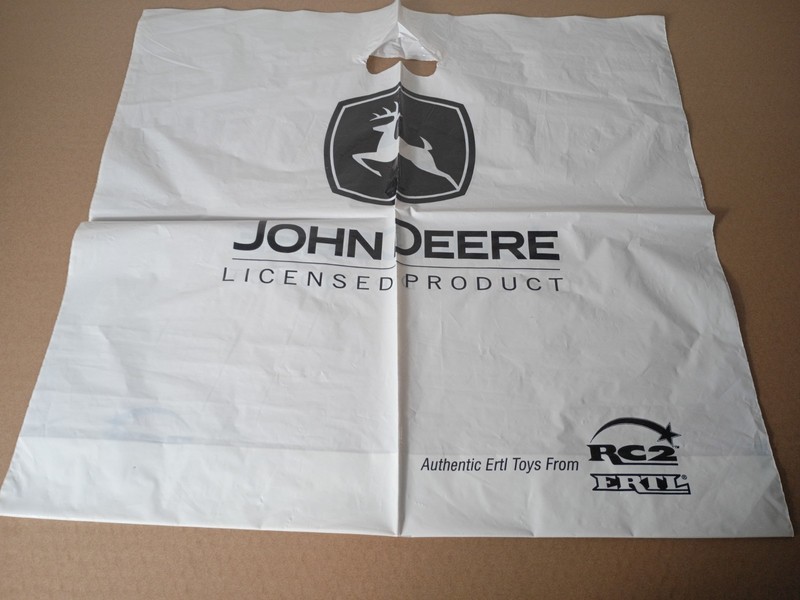 Vintage 90’s John Deere Official Product Plastic Shopping Bag Ertl RC2 23×22.5