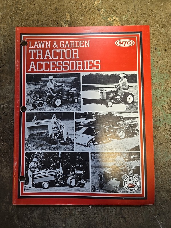 1983 MTD Lawn & Garden Tractors Accessories Brochure Catalog Point Of Sale