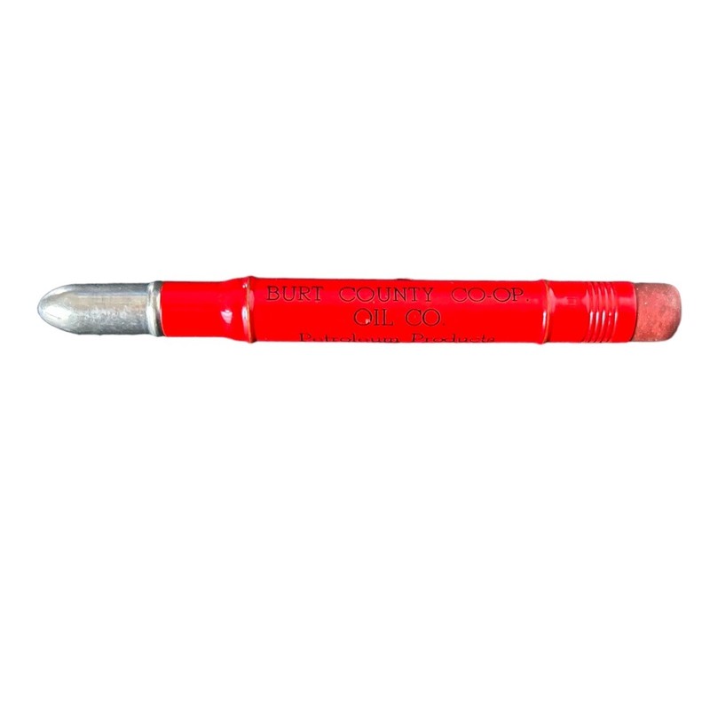 Vintage Burt County Cooperative Oil Co. Bullet Pencil NE Blair Herman Tekamah