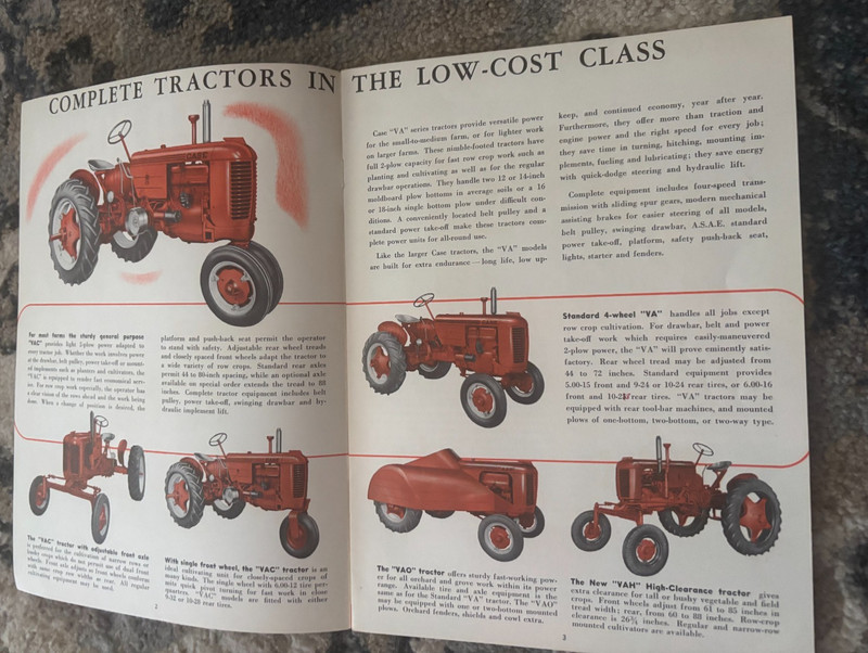 Case VA Tractor For 1948 Brochure AMIL26 gallery