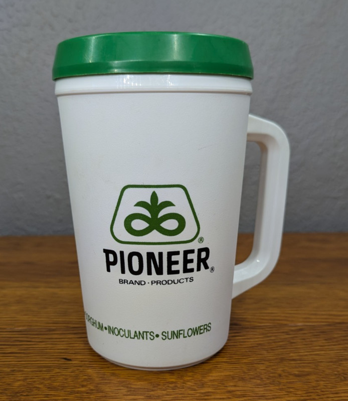 Vintage Pioneer Seed Co. Aladdin Travel Mug Pioneer Insulated Coffee Mug Farming