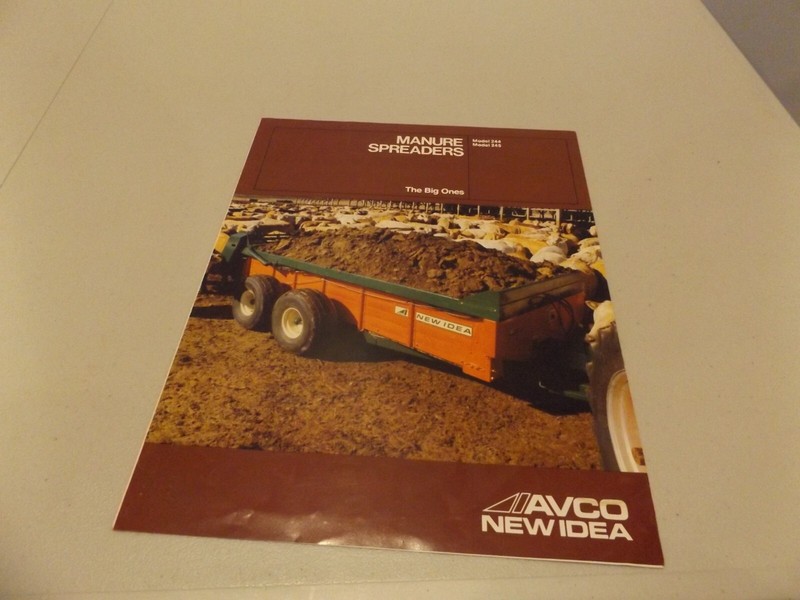 NEW IDEA MANURE SPREADERS 244, 245, LIT. # 7915-62