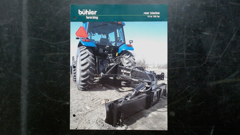 Buhler Farm King Rear Blades Brochure 15-150 HP Agriculture Tractor