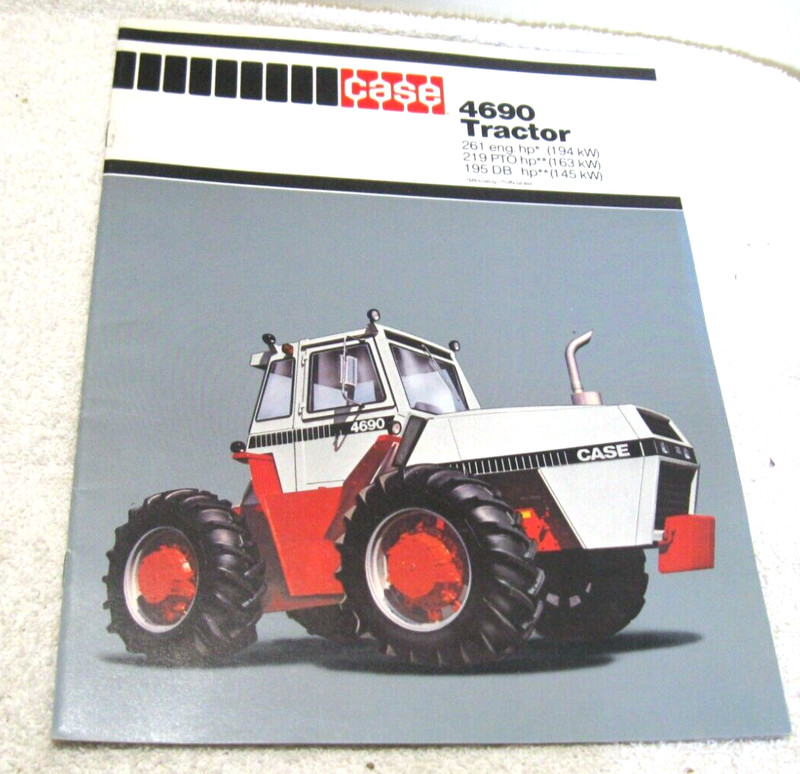 VINTAGE 1979 CASE 4690 TRACTOR 4X4 BROCHURE 261 HP