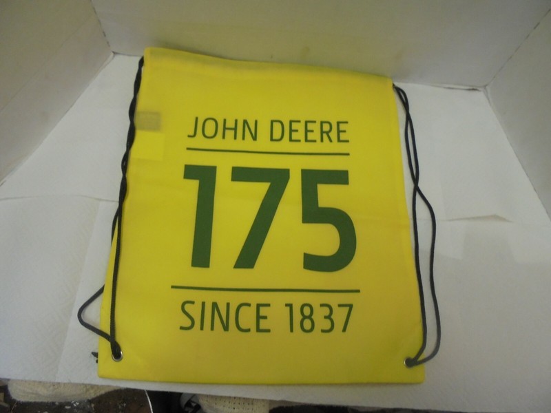 john deere cloth bag back pack banner 175 years since 1837 farm tractor decor