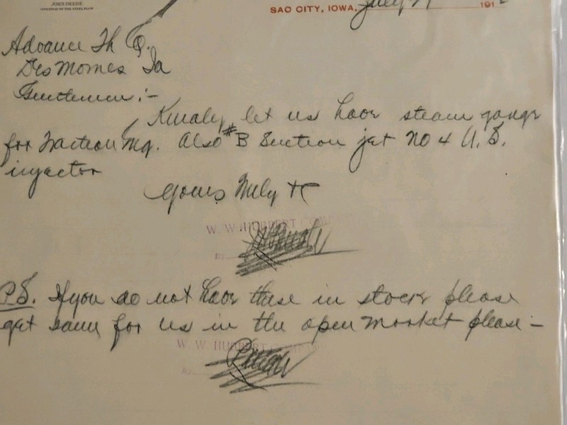 1929 John Deere Plow Company Collection Letter to Customer Sheet gallery
