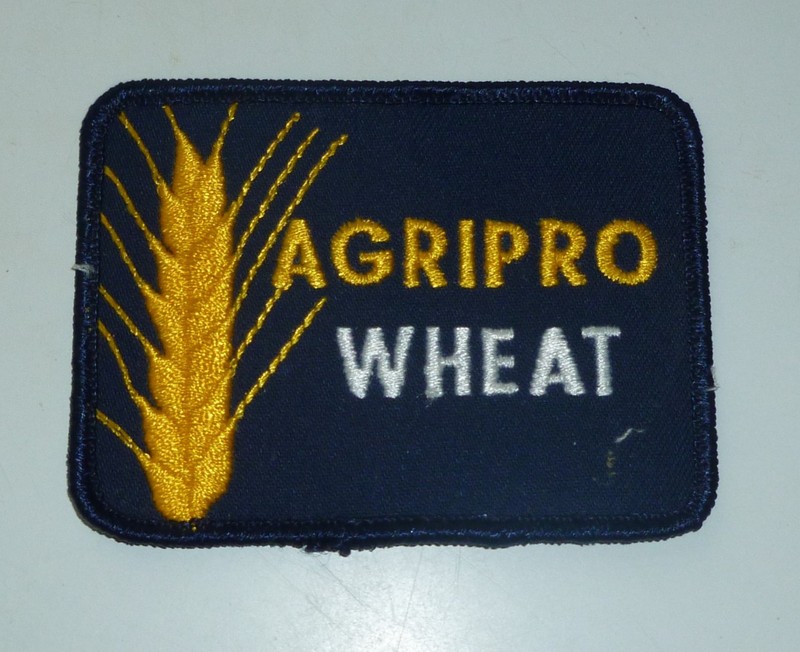Vintage Agripro Wheat Jacket Cap Patch Junction City Kansas
