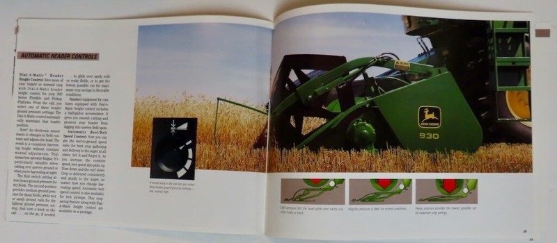 JOHN DEERE 1992 Maximizer Combines Brochure Mint Condition gallery