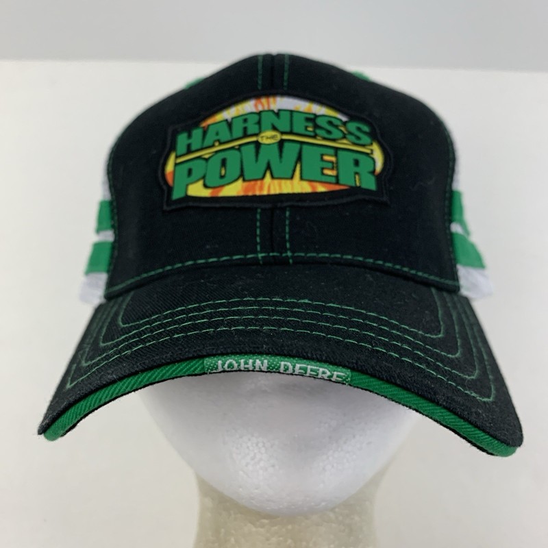 John Deere Harness Power Hat Logo Farming Mowers Seed Mesh Trucker Baseball Cap gallery