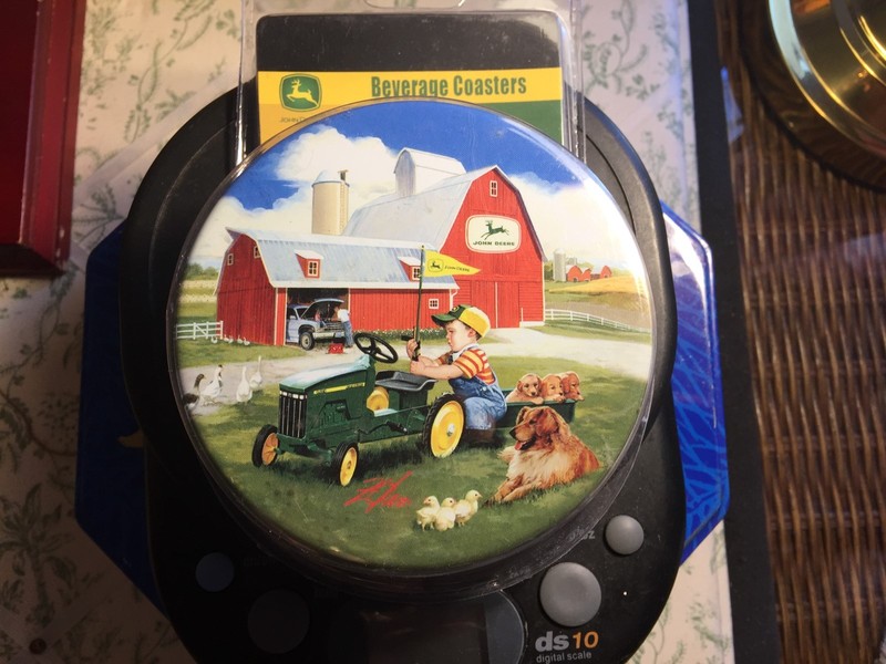 John Deere Beverage Coasters New in package Zolan fine Arts JD Licensed Lot#0350 gallery