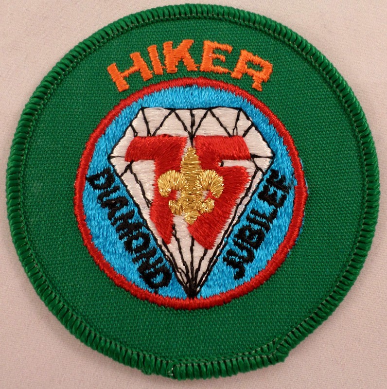 Uniform Patch Boy Scout Bsa Hiker Diamond Jubilee 75Th Anniversary #Bsgr