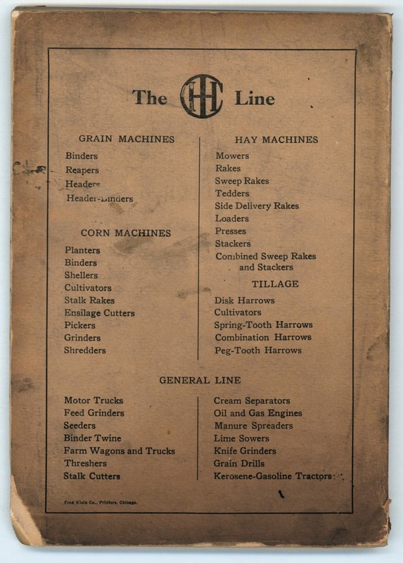 1918 Osborne Farming Trade Catalog Price List Repairs International Harvester US gallery