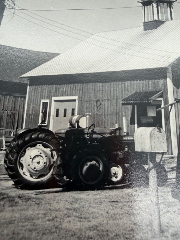 Vintage Allis Chalmers Tractor Dealer Photo CM Broadwell Morrisonville NY Farm gallery