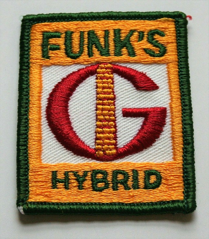 Vintage Funk’s Hybrid Seeds Agriculture Farming Cloth Jacket Patch New NOS 1980s