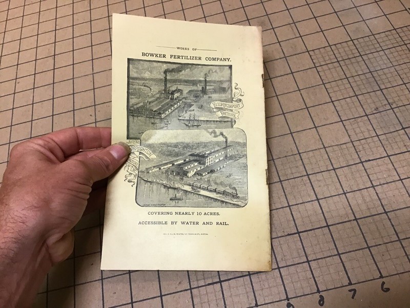 Vintage Orig Booklet: 1890 STOCKBRIDGE MANURES - original fertilizers; 26pgs gallery