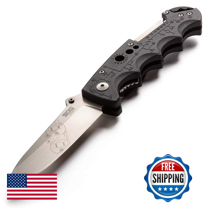 Sog Kilowatt- Electricians Pocket Knife Wire Stripping Multi-Tool And 3.4 Inch