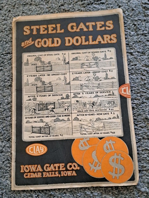 Vintage Iowa Gate Company Steel Gates Catalog Clay Fences Farms