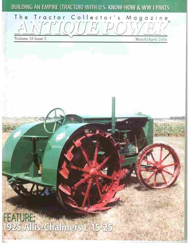 Allis Chalmers L 15-25 Tractor – EMPIRE TRACTOR, New Hart Parr, Morris Gasoline