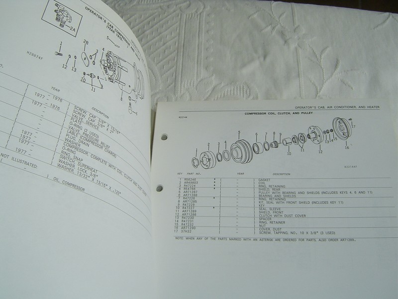 John Deere 6600 combine parts catalog book manual gallery