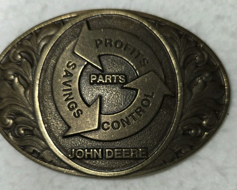 John Deere Belt Buckle 1994 Parts Expo New Orleans Dealer Survey Limited Ed jd gallery