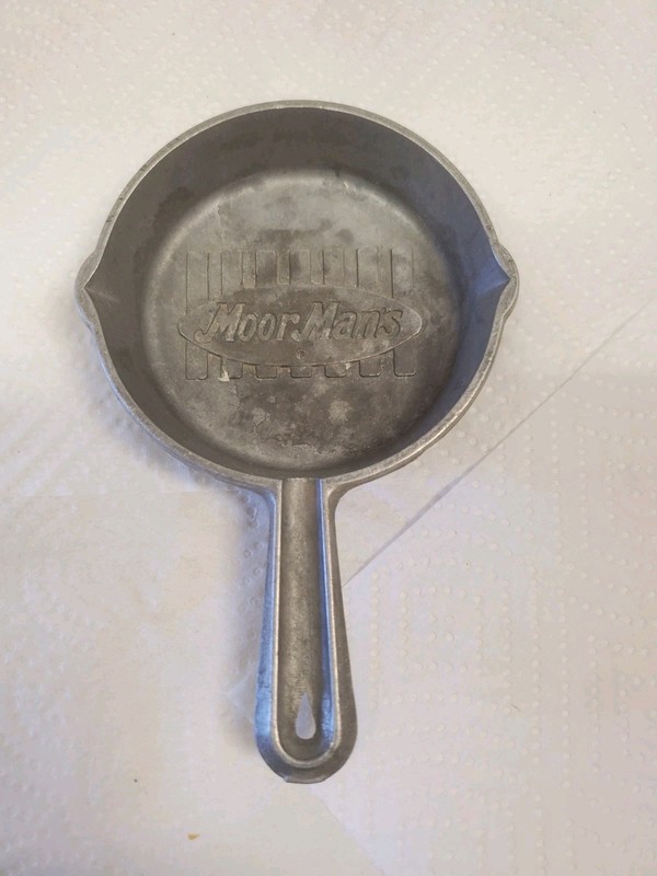 6″ X 4″ Aluminum Skillet Moorman’s Feed Ashtray Frypan Livestock Farm