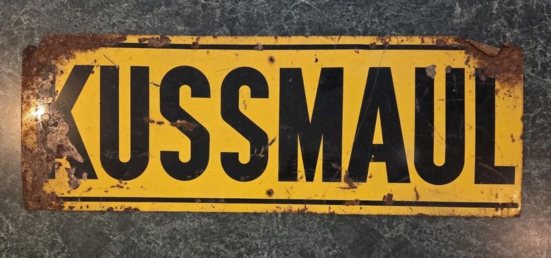 Vintage 28″ by 10″ Kussmaul Seed Corn Metal Sign WI Farm Farming Farmer Planting